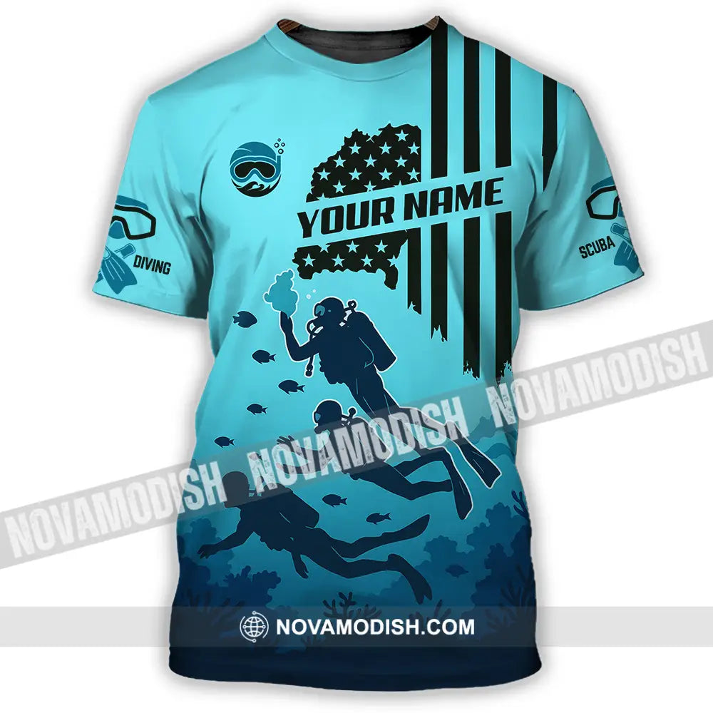 Unisex Shirt - Custom Scuba Diving Shirt T-Shirt / S T-shirt