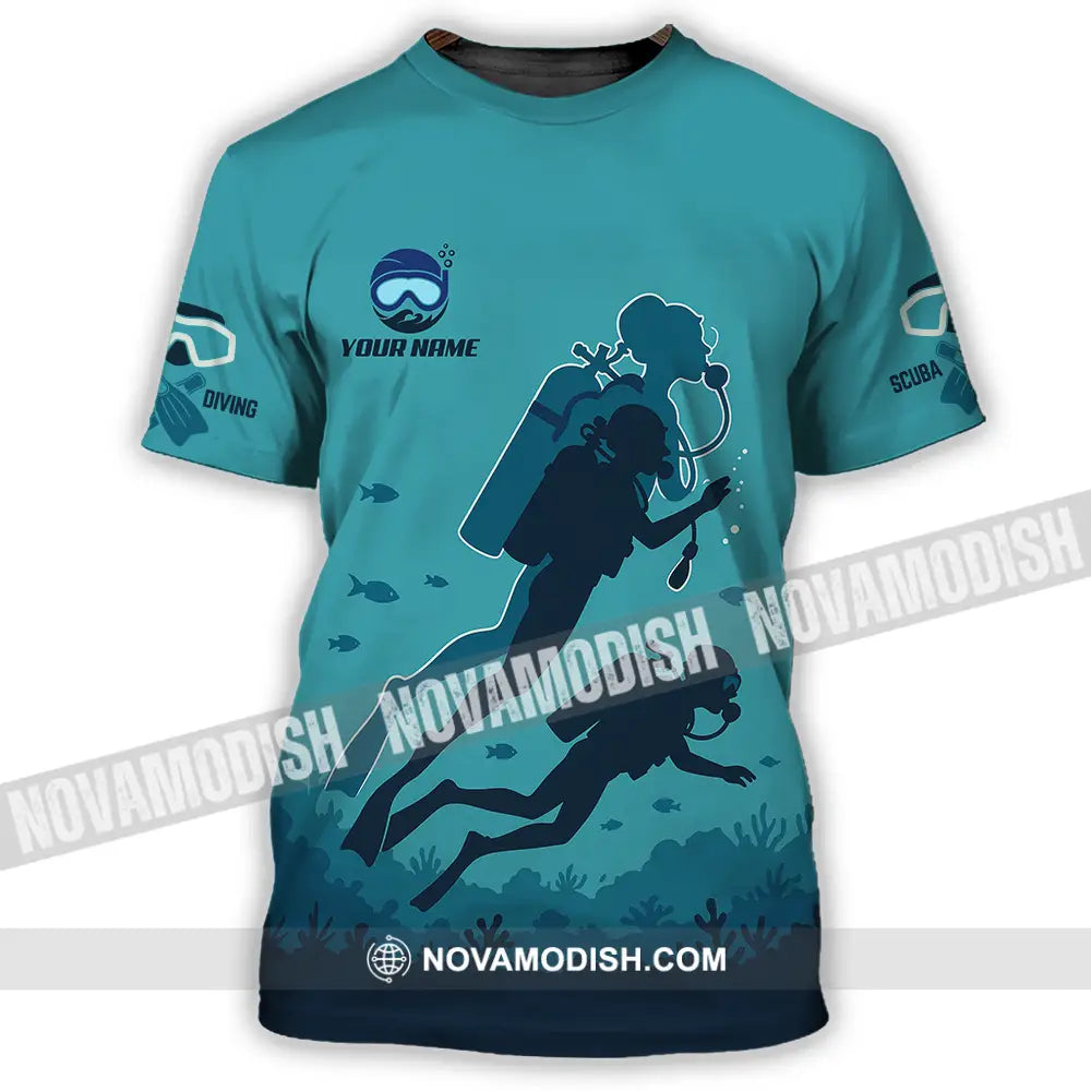 Unisex Shirt - Custom Scuba Diving Shirt T-Shirt / S T-shirt
