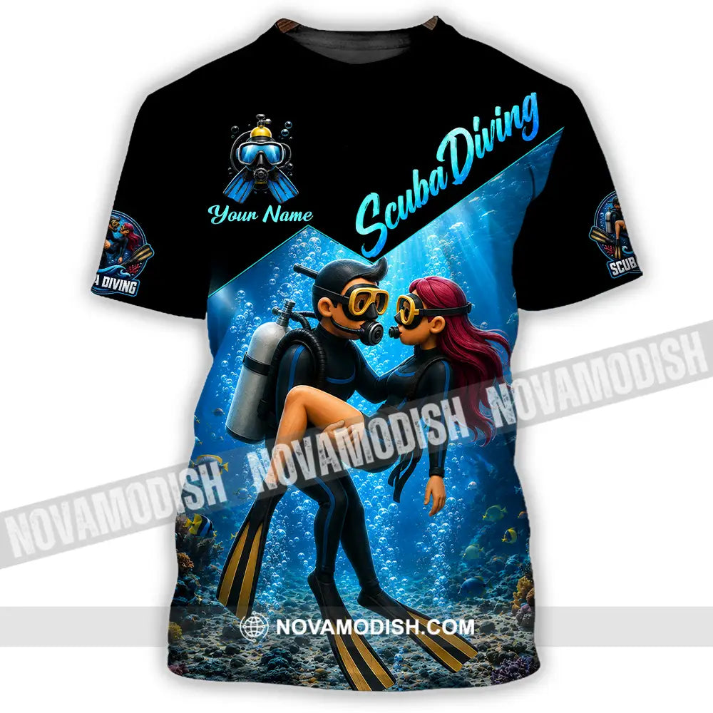 Unisex Shirt - Custom Scuba Diving Shirt - T-Shirt / S - T-shirt