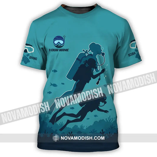 Unisex Shirt - Custom Scuba Diving Shirt T-Shirt / S T-shirt