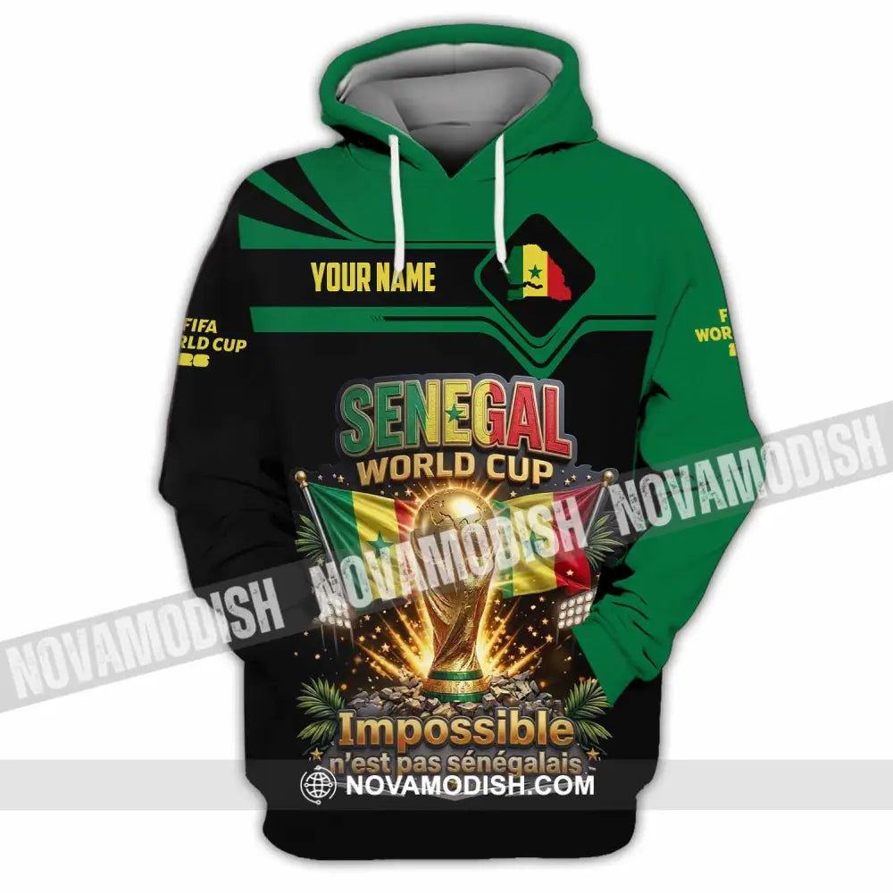Unisex Shirt - Custom Senegal World Cup 2026 Shirt - Hoodie / S - T-shirt