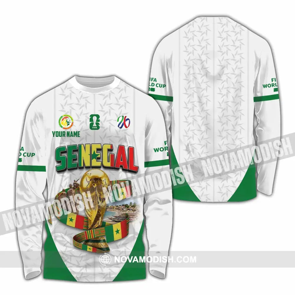 Unisex Shirt - Custom Senegal World Cup 2026 Shirt - Long Sleeve Shirt / S - T-shirt