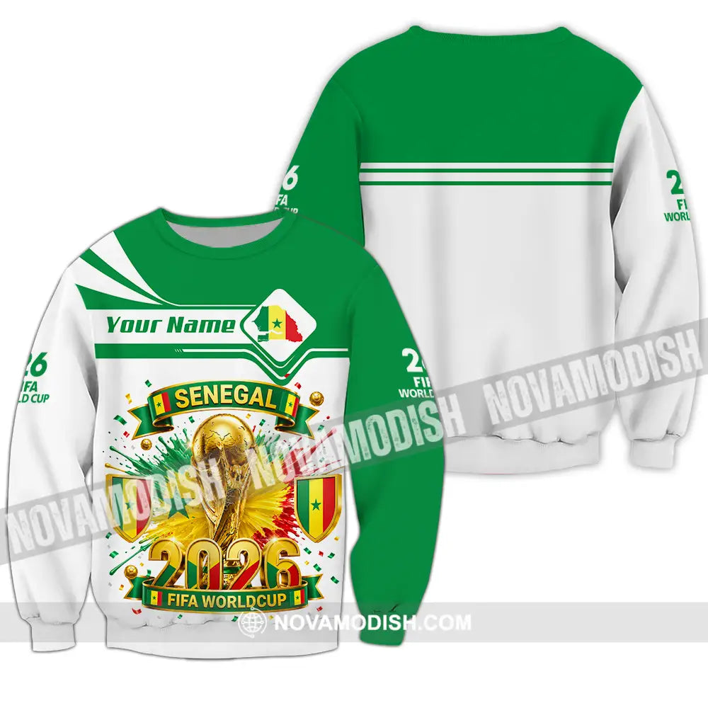 Unisex Shirt - Custom Senegal World Cup 2026 Shirt - Long Sleeve / S - T-shirt