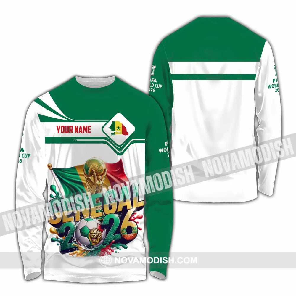 Unisex Shirt - Custom Senegal World Cup 2026 Shirt - Long Sleeve Shirt / S - T-shirt