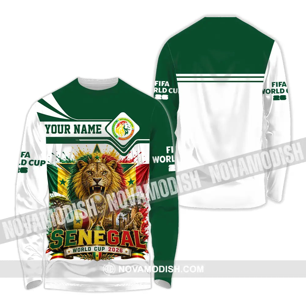 Unisex Shirt - Custom Senegal World Cup 2026 Shirt - Long Sleeve Shirt / S - T-shirt