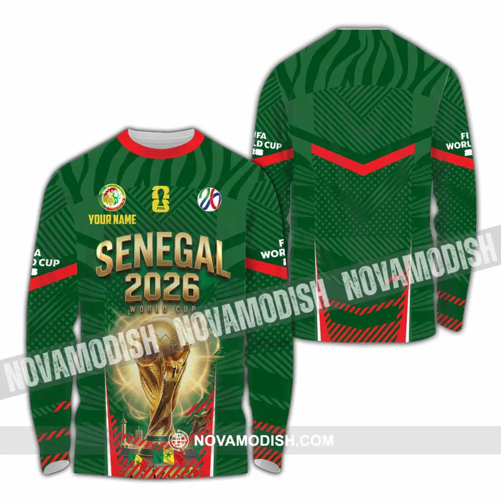 Unisex Shirt - Custom Senegal World Cup 2026 Shirt - Long Sleeve Shirt / S - T-shirt