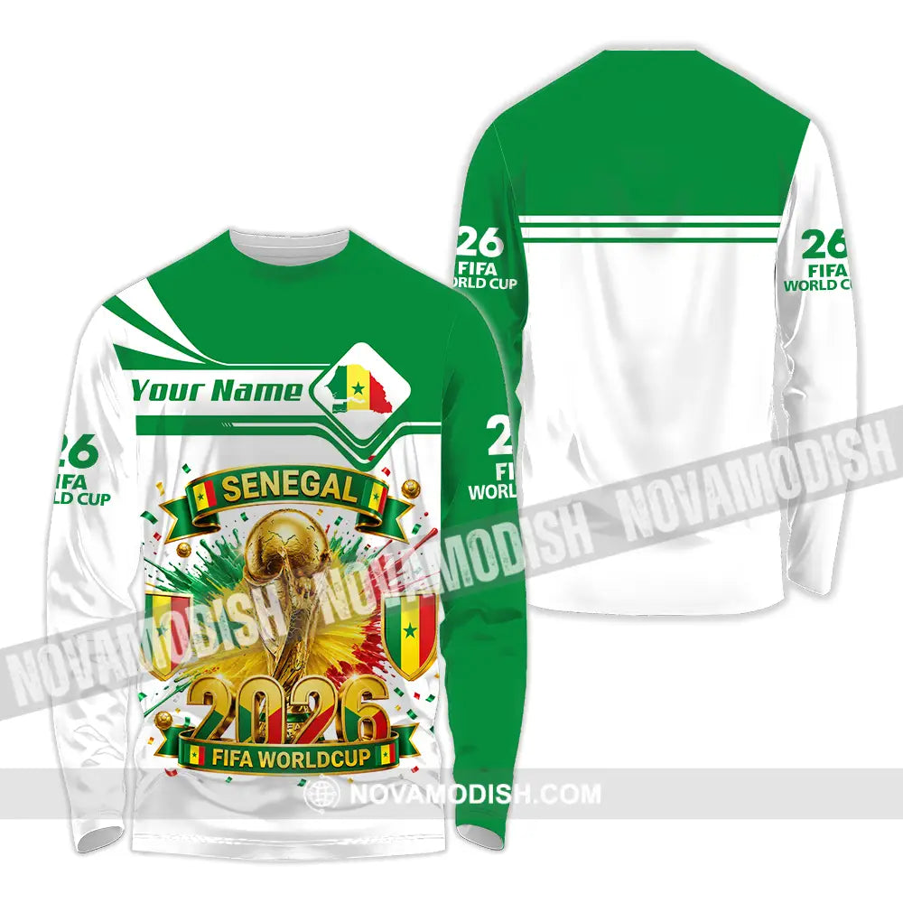 Unisex Shirt - Custom Senegal World Cup 2026 Shirt - Long Sleeve Shirt / S - T-shirt