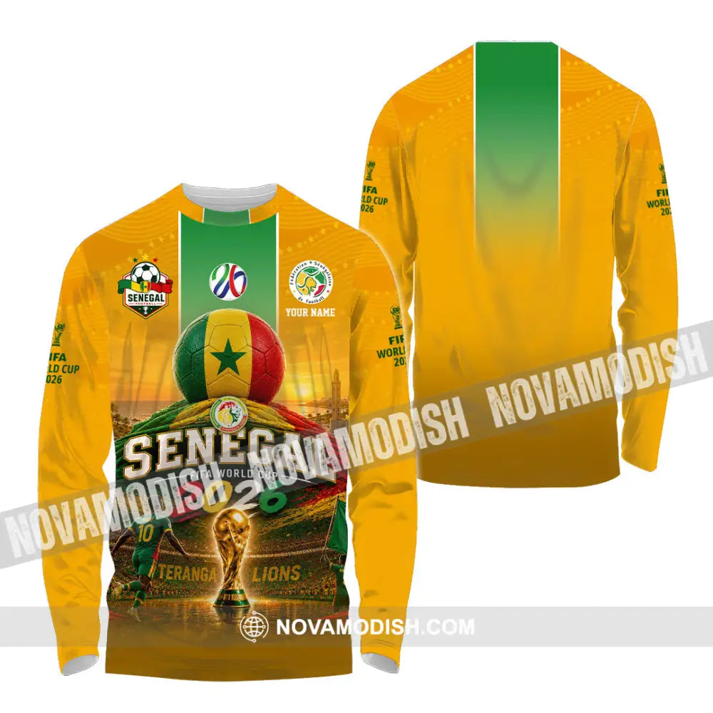 Unisex Shirt - Custom Senegal World Cup 2026 Shirt - Long Sleeve Shirt / S - T-shirt