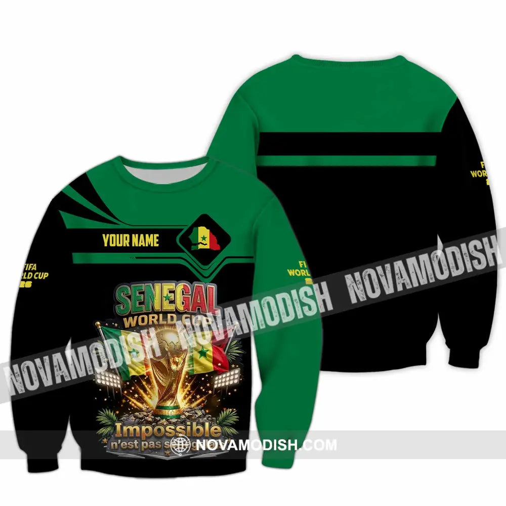 Unisex Shirt - Custom Senegal World Cup 2026 Shirt - Long Sleeve / S - T-shirt