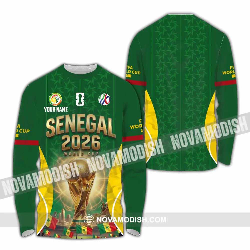 Unisex Shirt - Custom Senegal World Cup 2026 Shirt - Long Sleeve Shirt / S - T-shirt