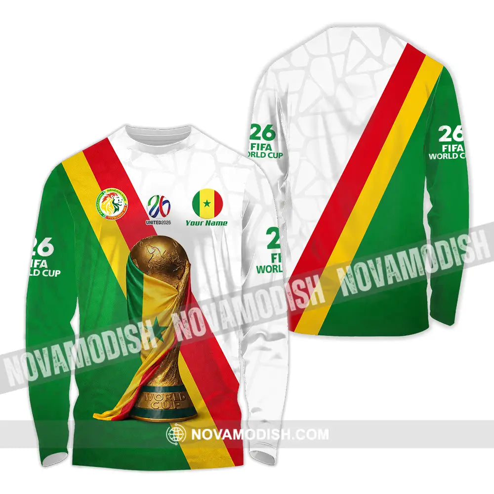 Unisex Shirt - Custom Senegal World Cup 2026 Shirt - Long Sleeve Shirt / S - T-shirt