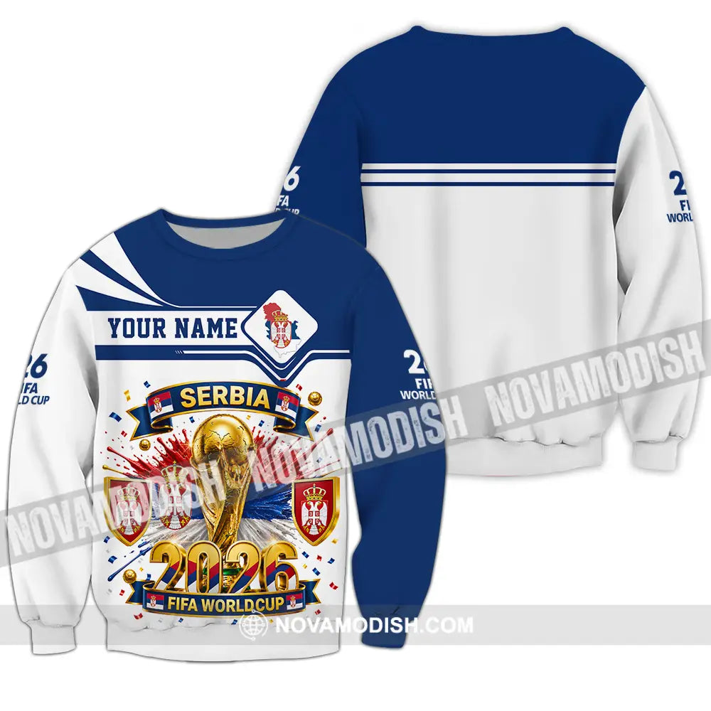 Unisex Shirt - Custom Serbia World Cup 2026 Shirt - Long Sleeve / S - T-shirt