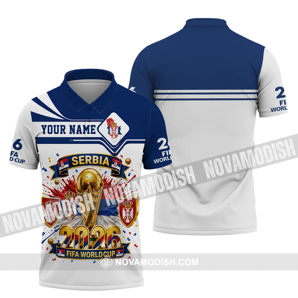 Unisex Shirt - Custom Serbia World Cup 2026 Shirt - Polo Shirt / S - T-shirt