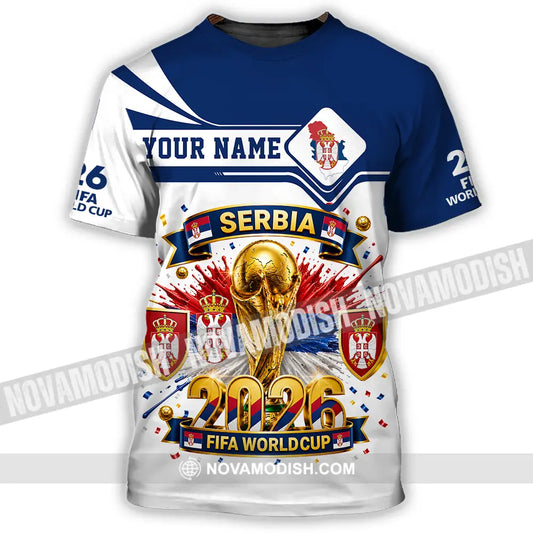 Unisex Shirt - Custom Serbia World Cup 2026 Shirt - T-Shirt / S - T-shirt