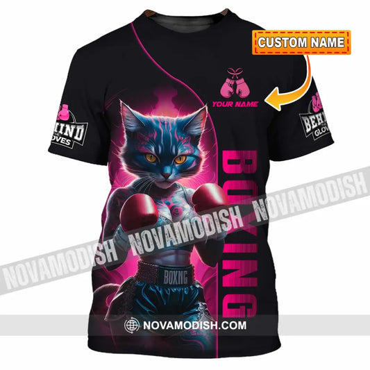 Unisex Shirt - Custom Sexy Boxing Cat Boxing Lover Shirt T-shirt