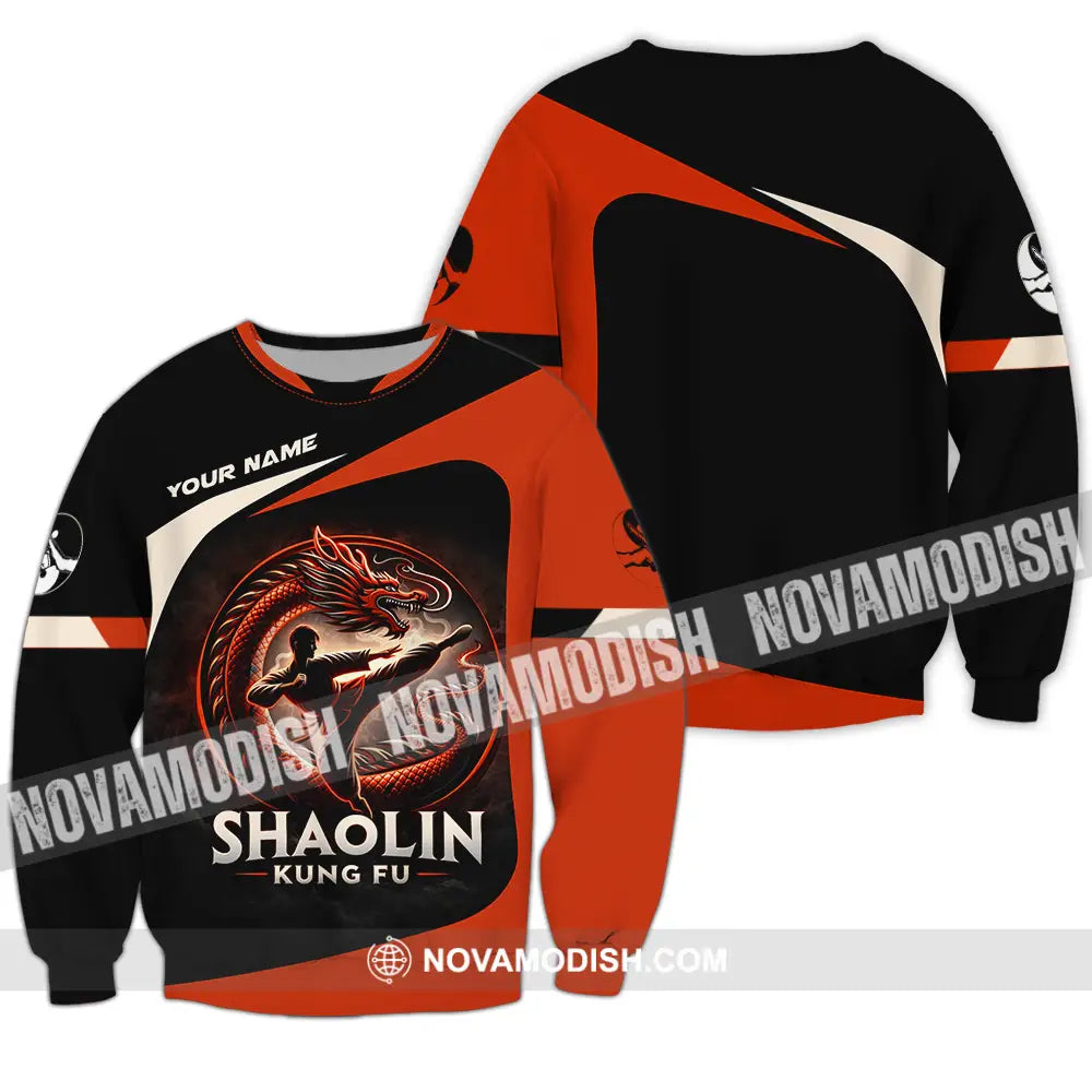 Unisex Shirt - Custom Shaolin Kung Fu 3D Shirt Long Sleeve / S T-shirt