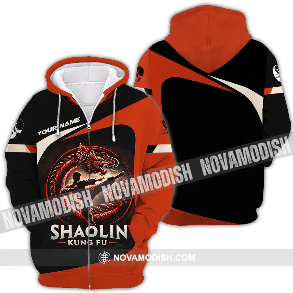 Unisex Shirt - Custom Shaolin Kung Fu 3D Shirt Zipper Hoodie / S T-shirt