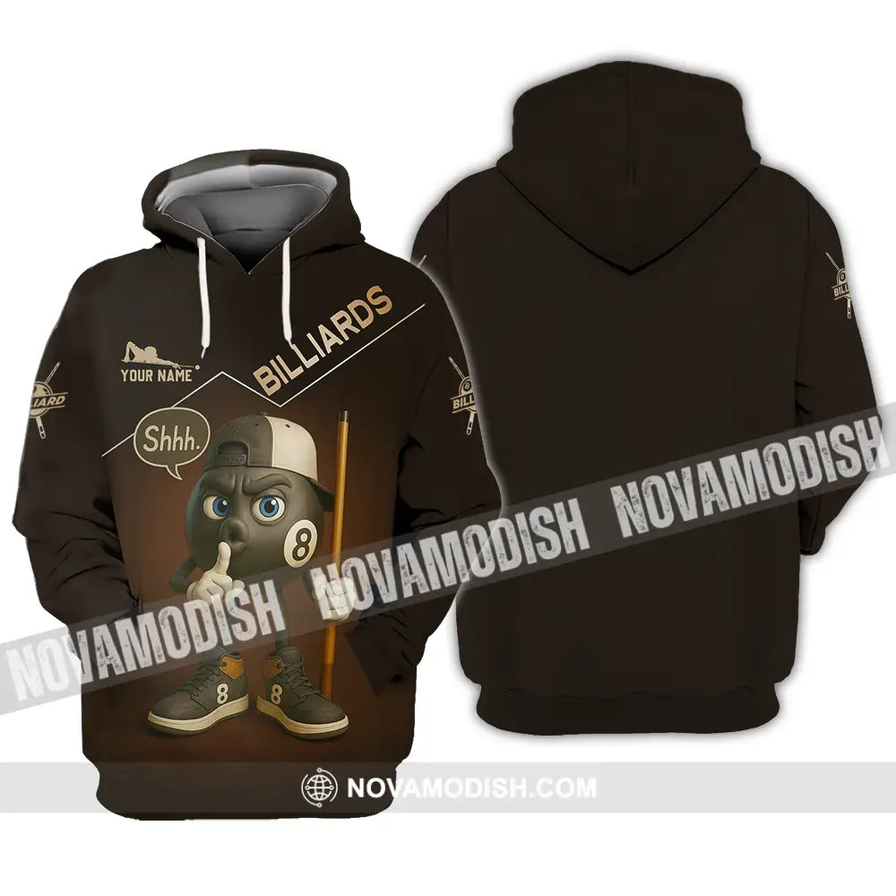 Unisex Shirt - Custom Shhh Billiards Shirt Hoodie / S T-shirt