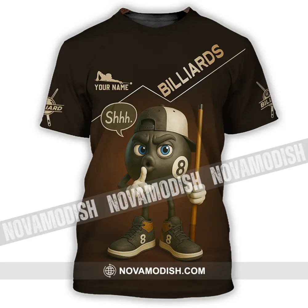 Unisex Shirt - Custom Shhh Billiards Shirt T-Shirt / S T-shirt