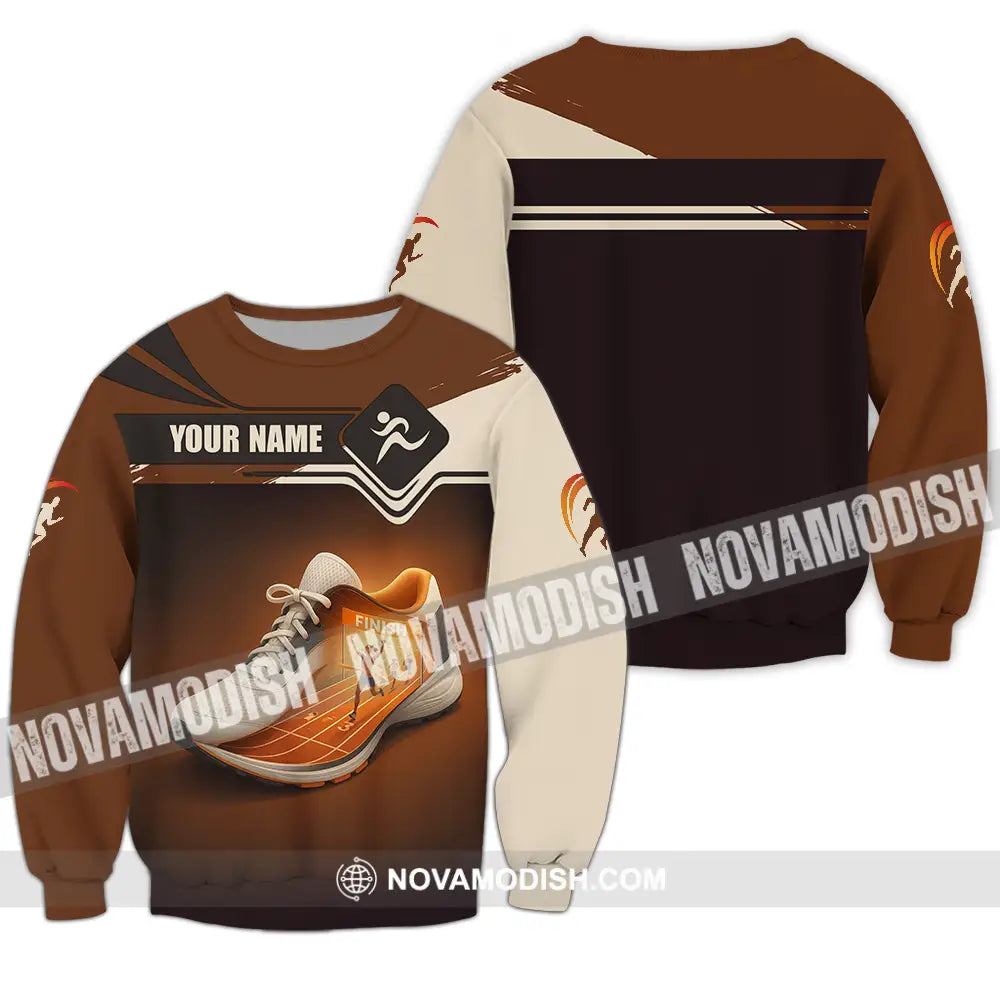 Unisex Shirt - Custom Shoes Of Champion Runner Running Sporty Shirt Long Sleeve / S T-shirt