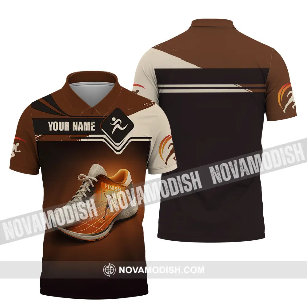 Unisex Shirt - Custom Shoes Of Champion Runner Running Sporty Shirt Polo Shirt / S T-shirt