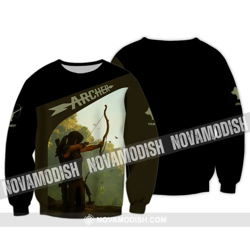 Unisex Shirt - Custom Shooting Archery Player Shirt Long Sleeve / S T-shirt