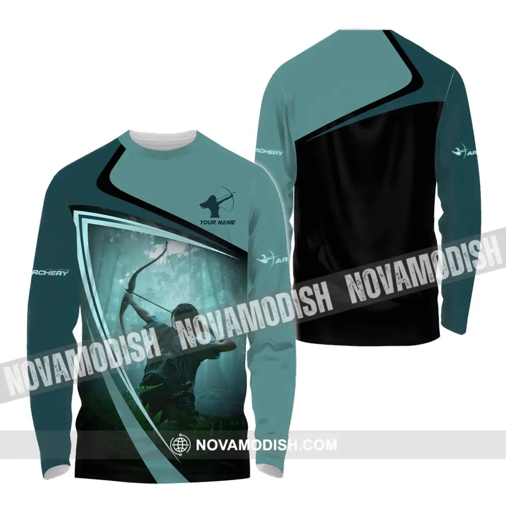Unisex Shirt - Custom Shooting Archery Player Shirt Long Sleeve Shirt / S T-shirt