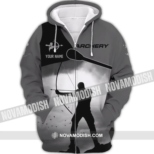 Unisex Shirt - Custom Shooting Archery Player Shirt Zipper Hoodie / S T-shirt