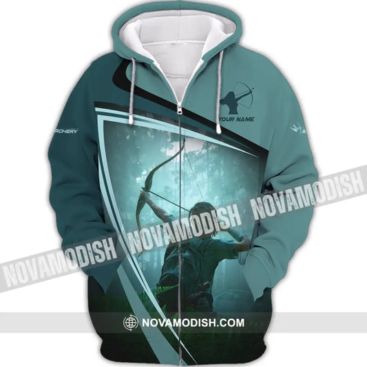 Unisex Shirt - Custom Shooting Archery Player Shirt Zipper Hoodie / S T-shirt
