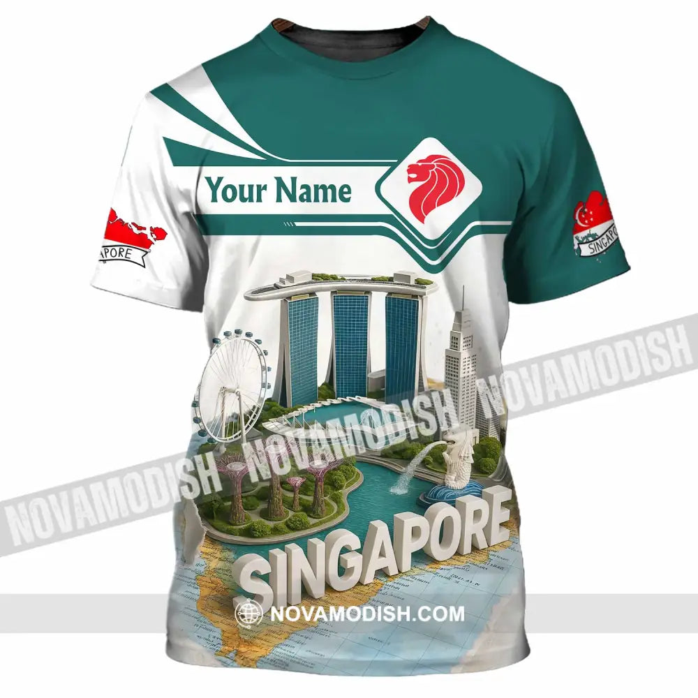 Unisex Shirt - Custom Singapore 3D Shirt T-Shirt / S T-shirt