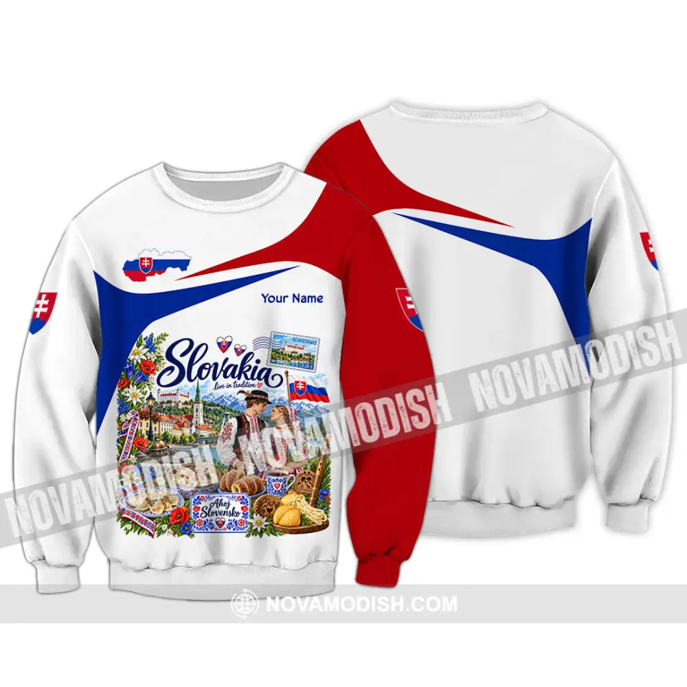 Unisex Shirt - Custom Slovakia Shirt - Long Sleeve / S - T-shirt
