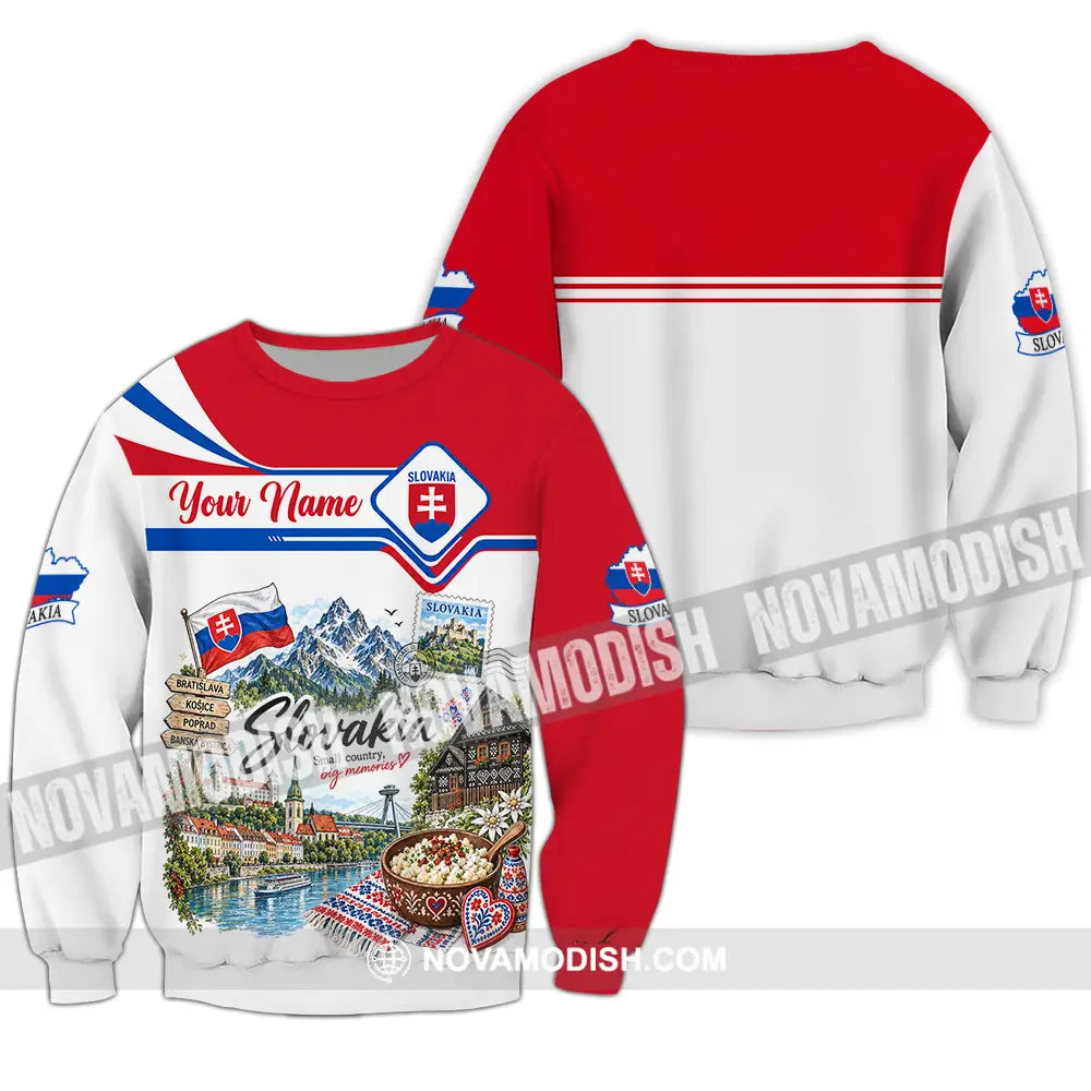 Unisex Shirt - Custom Slovakia Shirt - Long Sleeve / S - T-shirt