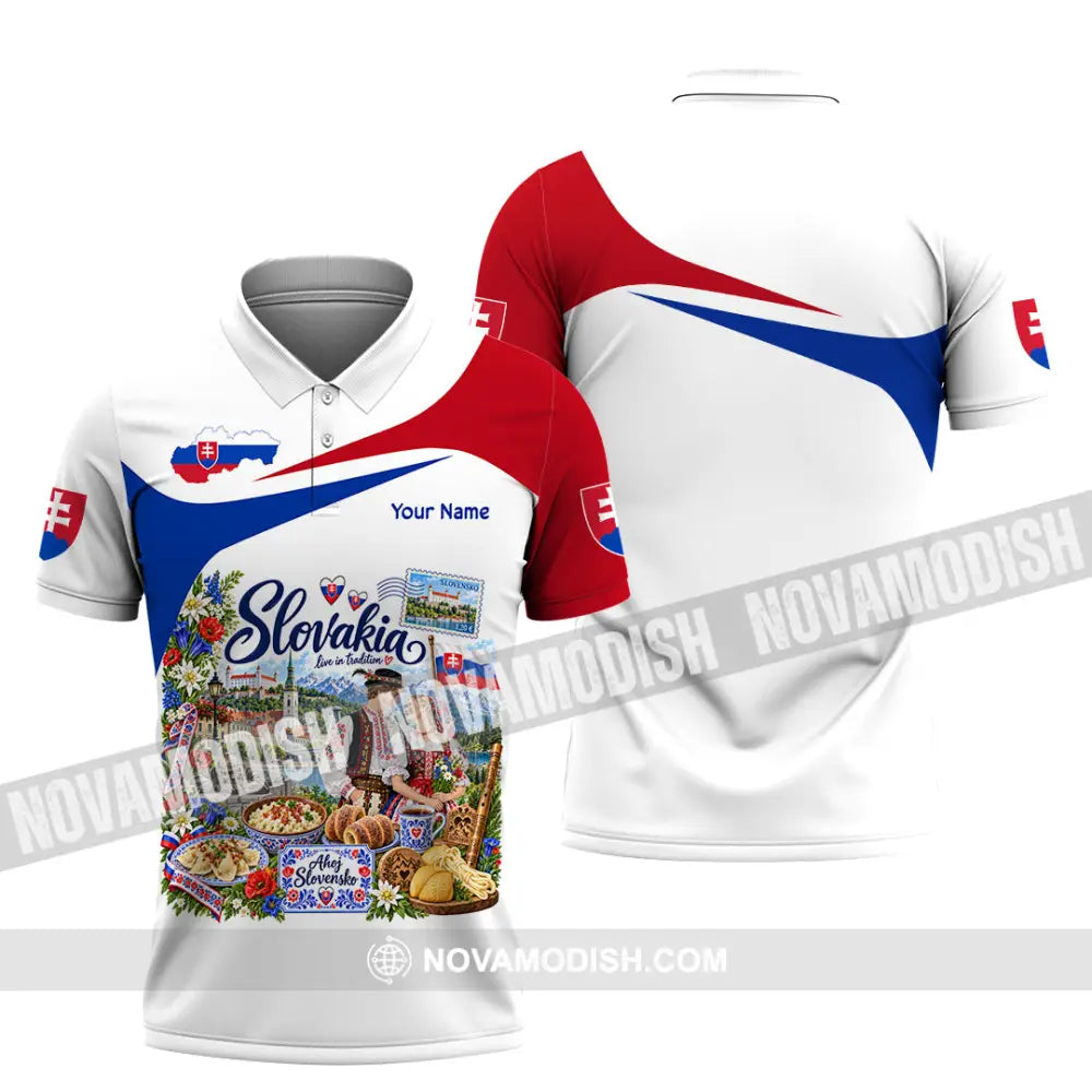 Unisex Shirt - Custom Slovakia Shirt - Polo Shirt / S - T-shirt