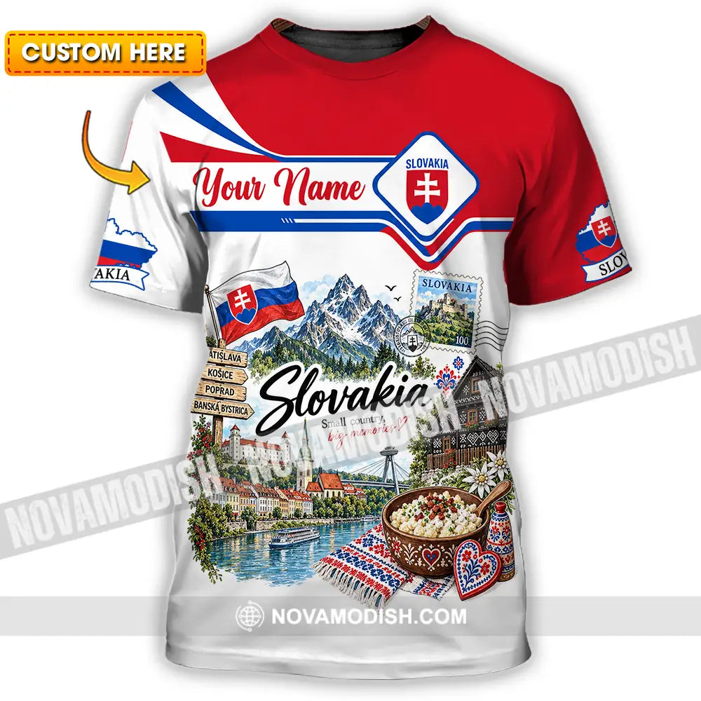 Unisex Shirt - Custom Slovakia Shirt - T-shirt