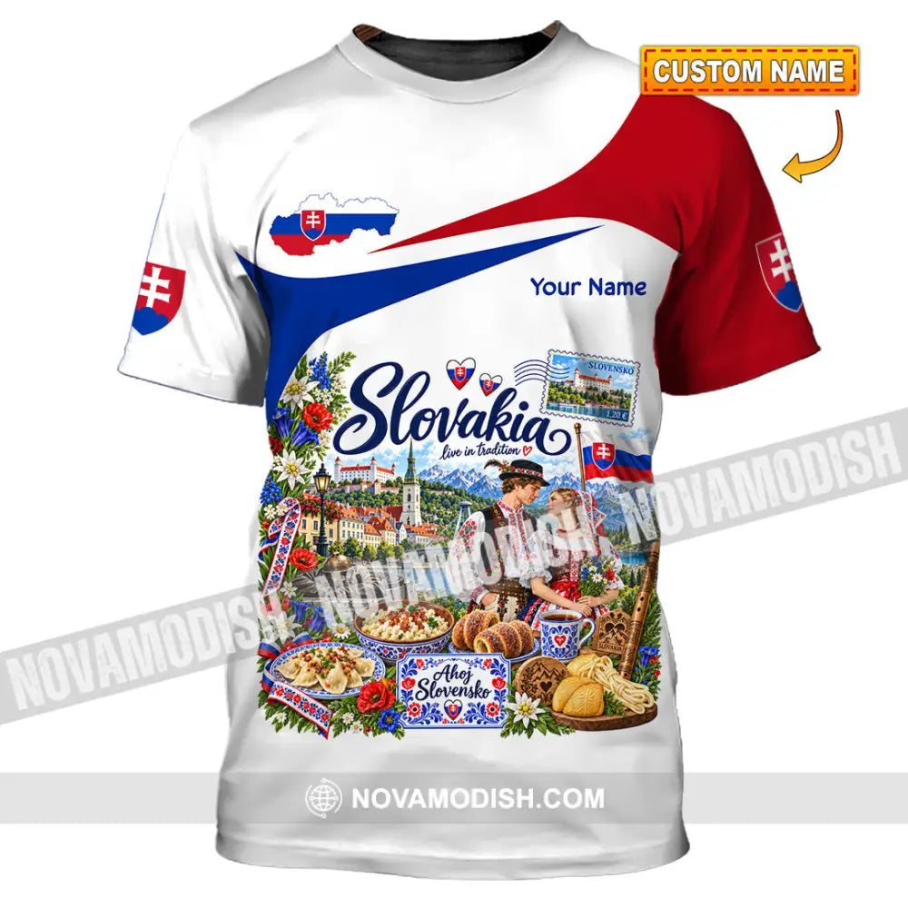 Unisex Shirt - Custom Slovakia Shirt - T-shirt