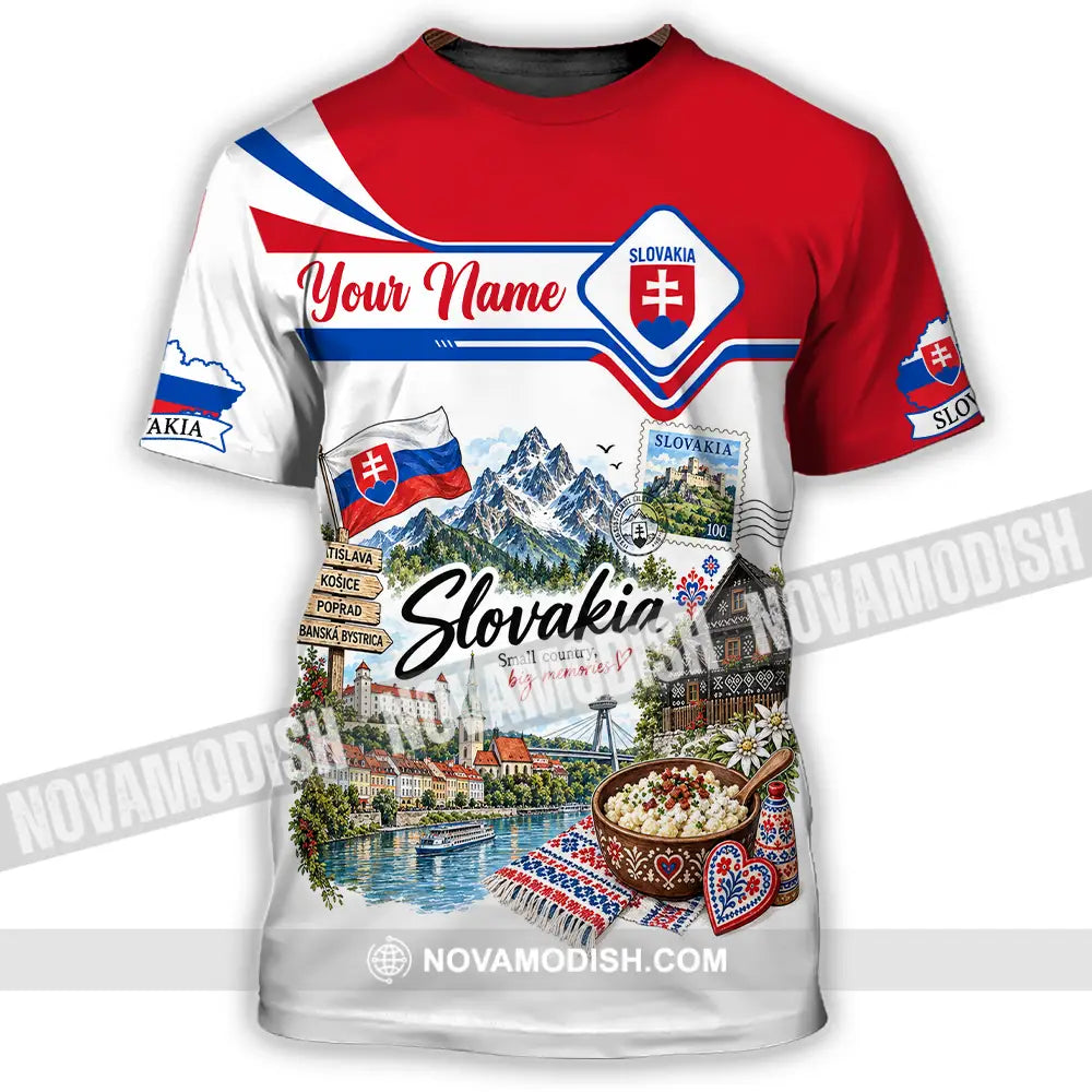 Unisex Shirt - Custom Slovakia Shirt - T-Shirt / S - T-shirt