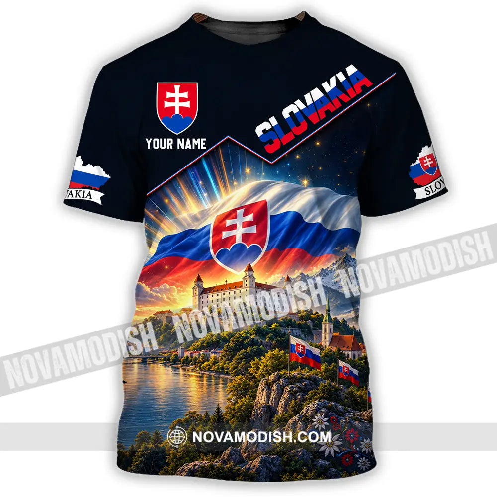 Unisex Shirt - Custom Slovakia Shirt - T-Shirt / S - T-shirt