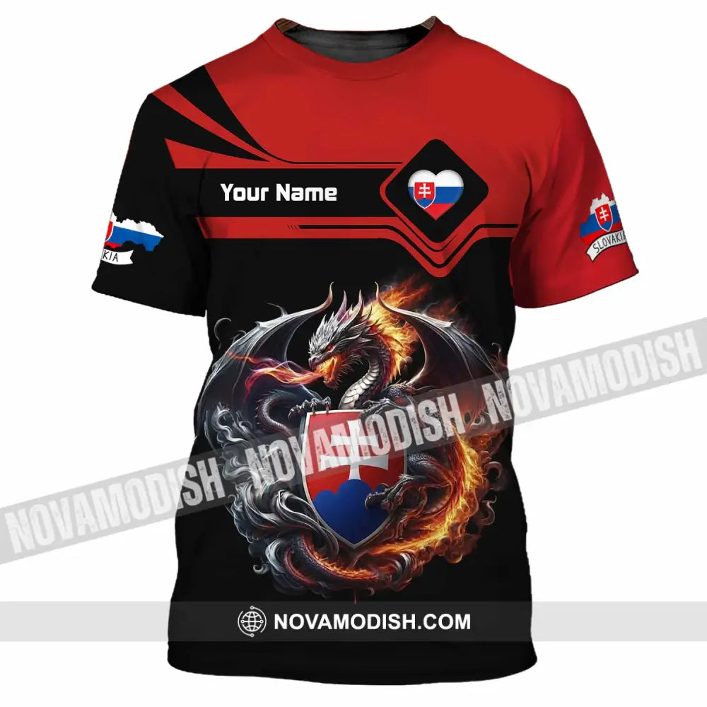 Unisex Shirt - Custom Slovakia Shirt - T-Shirt / S - T-shirt