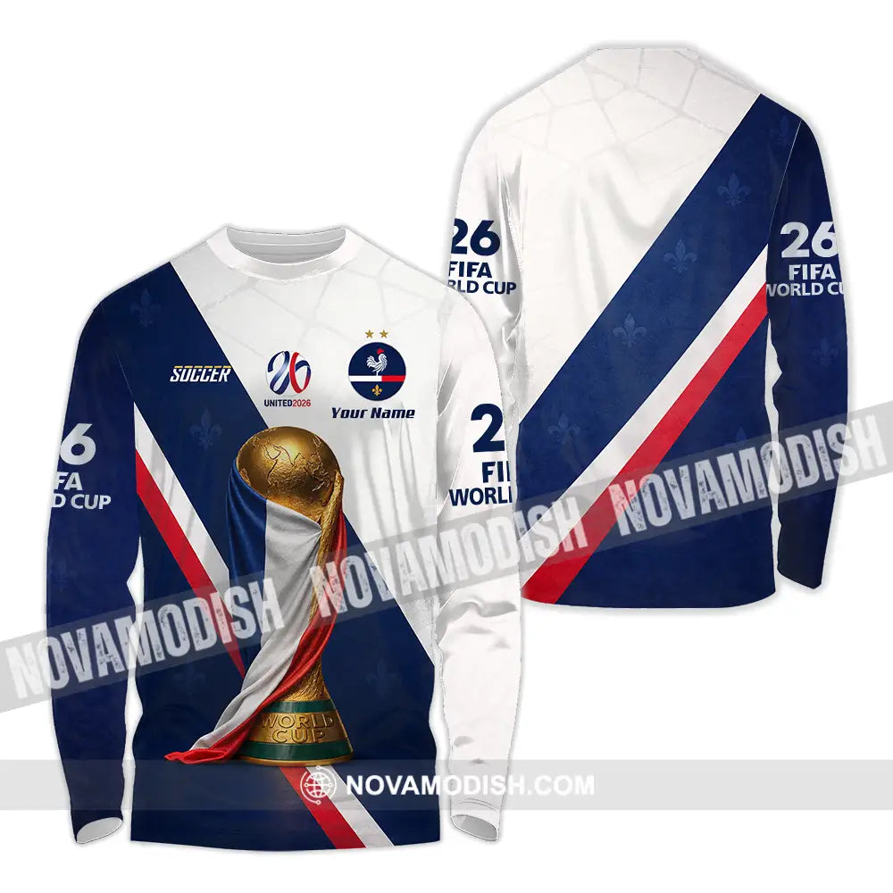 Unisex Shirt - Custom Soccer World Cup 2026 3D Shirt - Long Sleeve Shirt / S - T-shirt