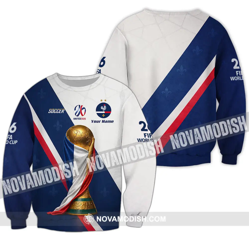 Unisex Shirt - Custom Soccer World Cup 2026 3D Shirt - Long Sleeve / S - T-shirt