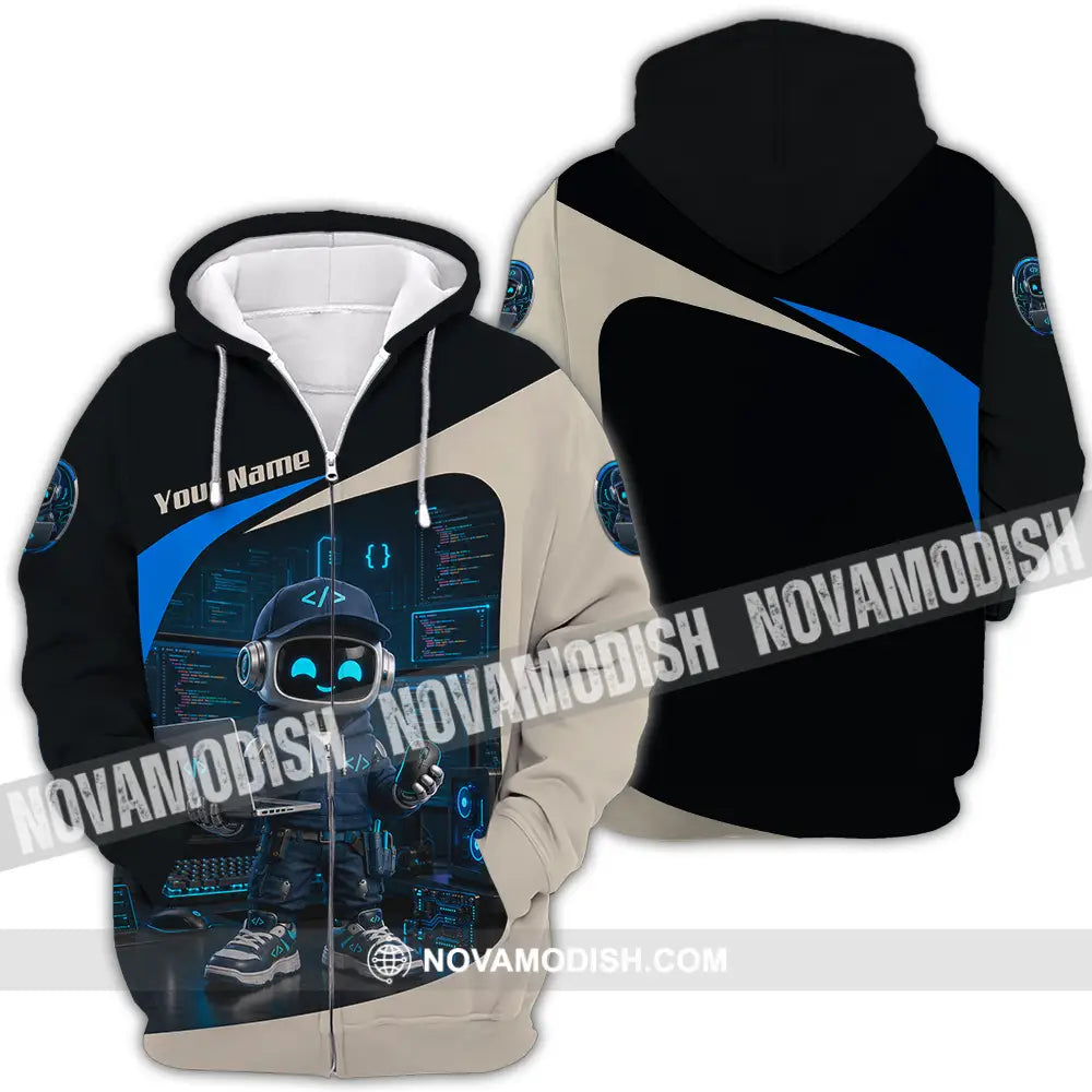 Unisex Shirt - Custom Software Developer Shirt - Zipper Hoodie / S - T-shirt