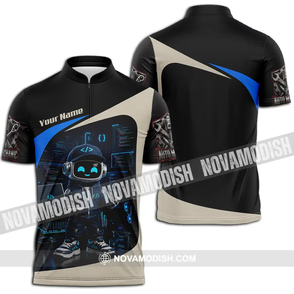 Unisex Shirt - Custom Software Developer Shirt - Zipper Polo Shirt / S - T-shirt