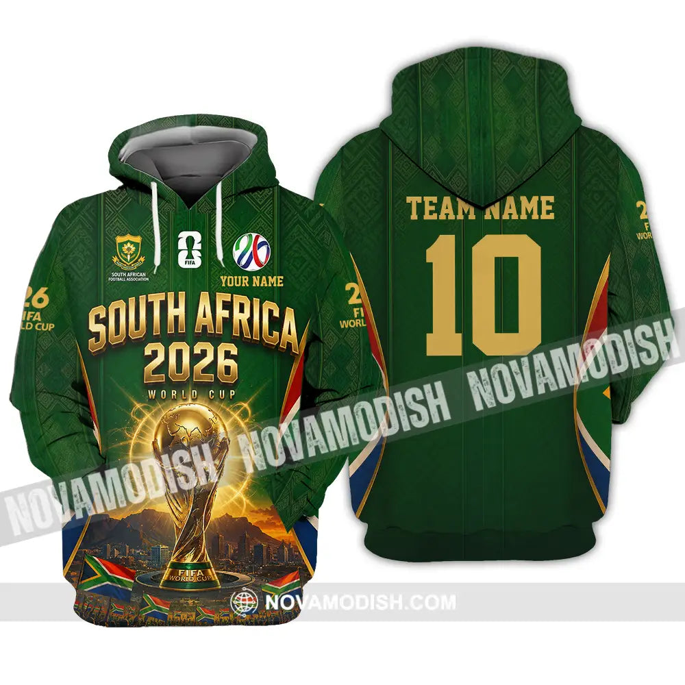 Unisex Shirt - Custom South Africa World Cup 2026 Shirt - Hoodie / S - T-shirt