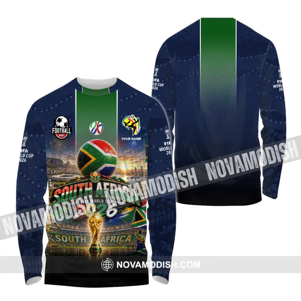 Unisex Shirt - Custom South Africa World Cup 2026 Shirt - Long Sleeve Shirt / S - T-shirt