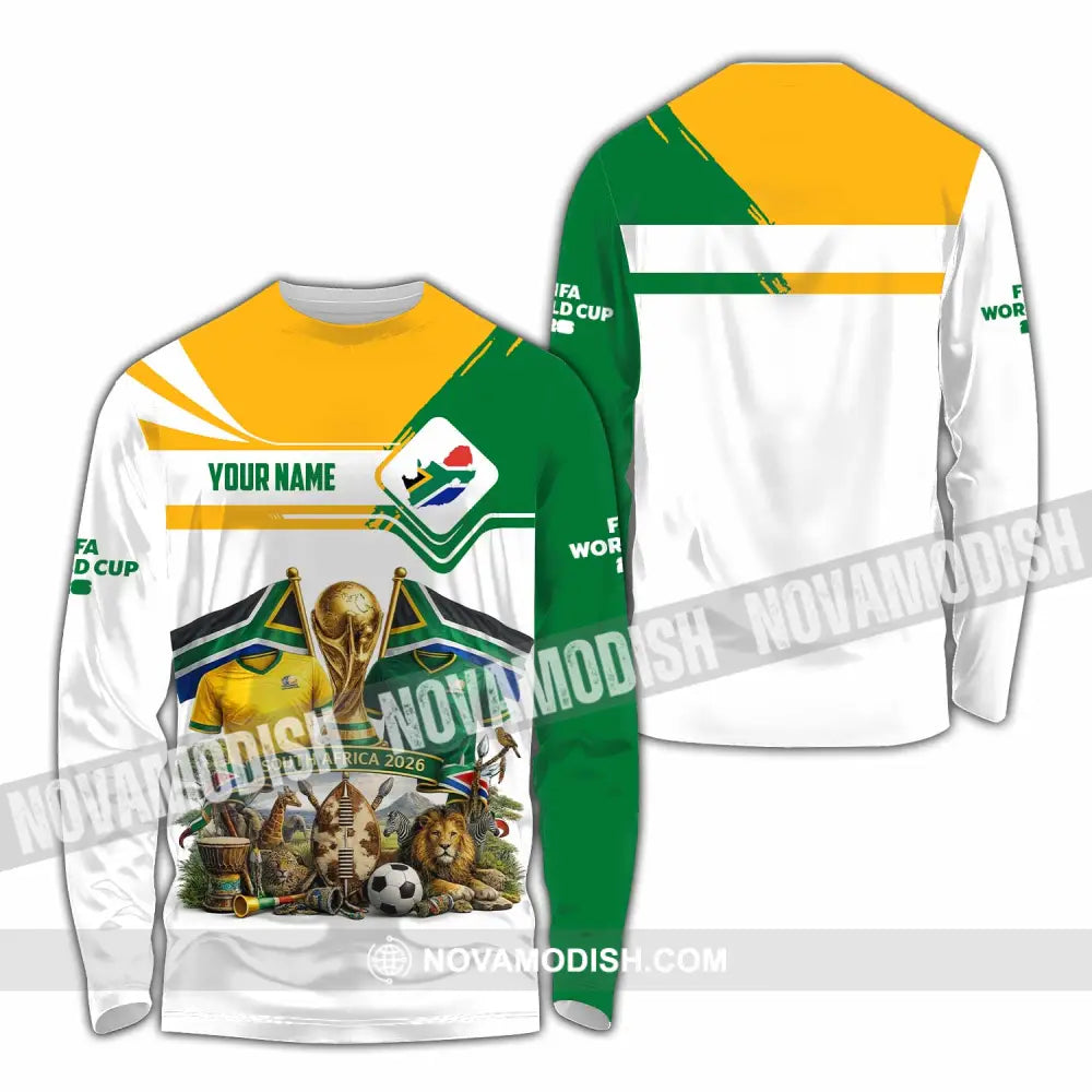 Unisex Shirt - Custom South Africa World Cup 2026 Shirt - Long Sleeve Shirt / S - T-shirt