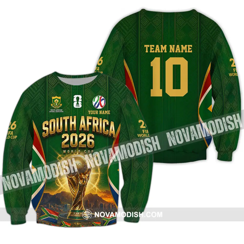 Unisex Shirt - Custom South Africa World Cup 2026 Shirt - Long Sleeve / S - T-shirt