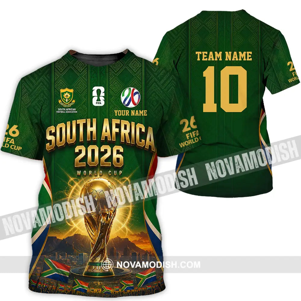 Unisex Shirt - Custom South Africa World Cup 2026 Shirt - T-Shirt / S - T-shirt