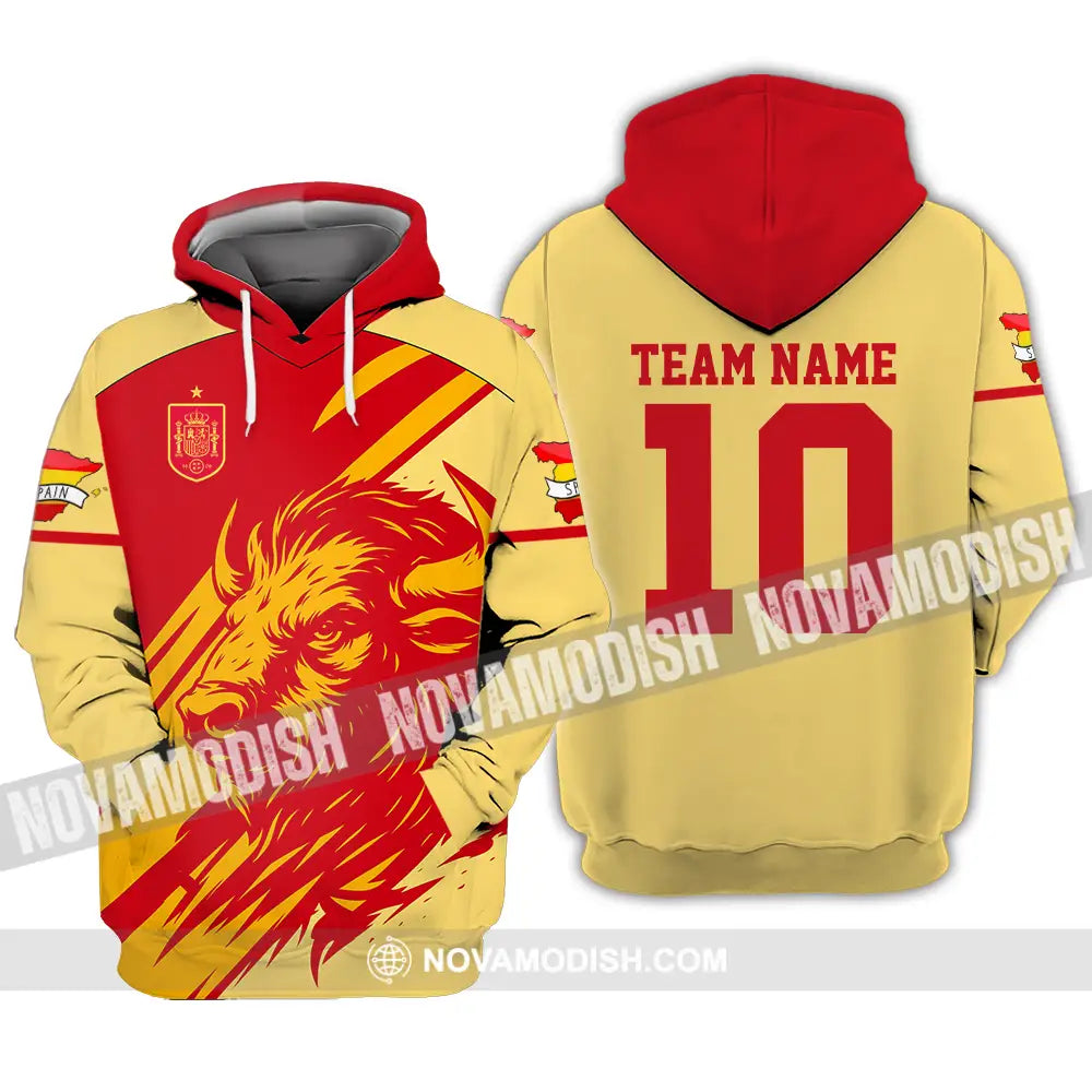 Unisex Shirt - Custom Spain 3D Shirt Hoodie / S T-shirt