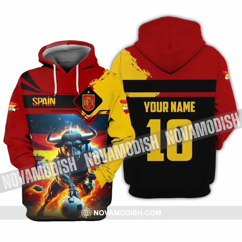 Unisex Shirt - Custom Spain 3D Shirt Hoodie / S T-shirt