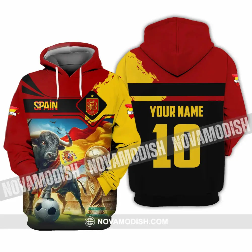 Unisex Shirt - Custom Spain 3D Shirt Hoodie / S T-shirt